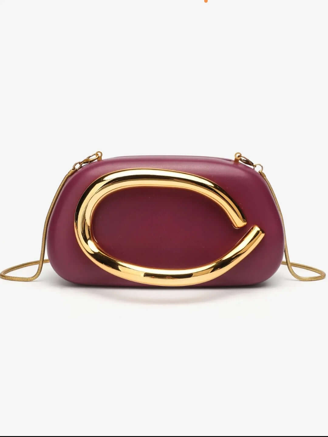 Ulo structured mini crossbody bag in white by GrinSquid, 19cm with gold zip