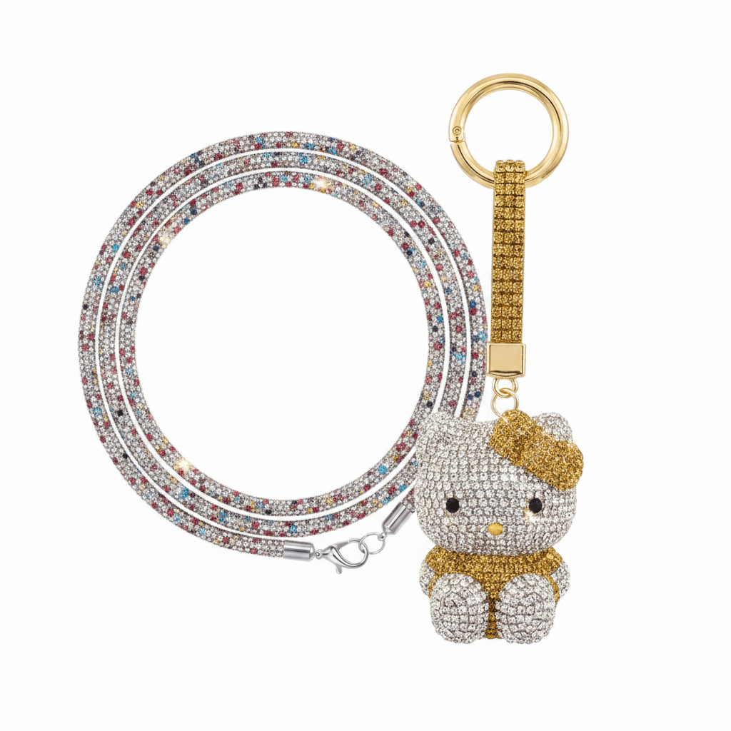 Noa Shimmer Gift Set3-set,aesthetic accessories,bag accessories,bundle,crystal-chic,cute designer inspired accessories,keychain