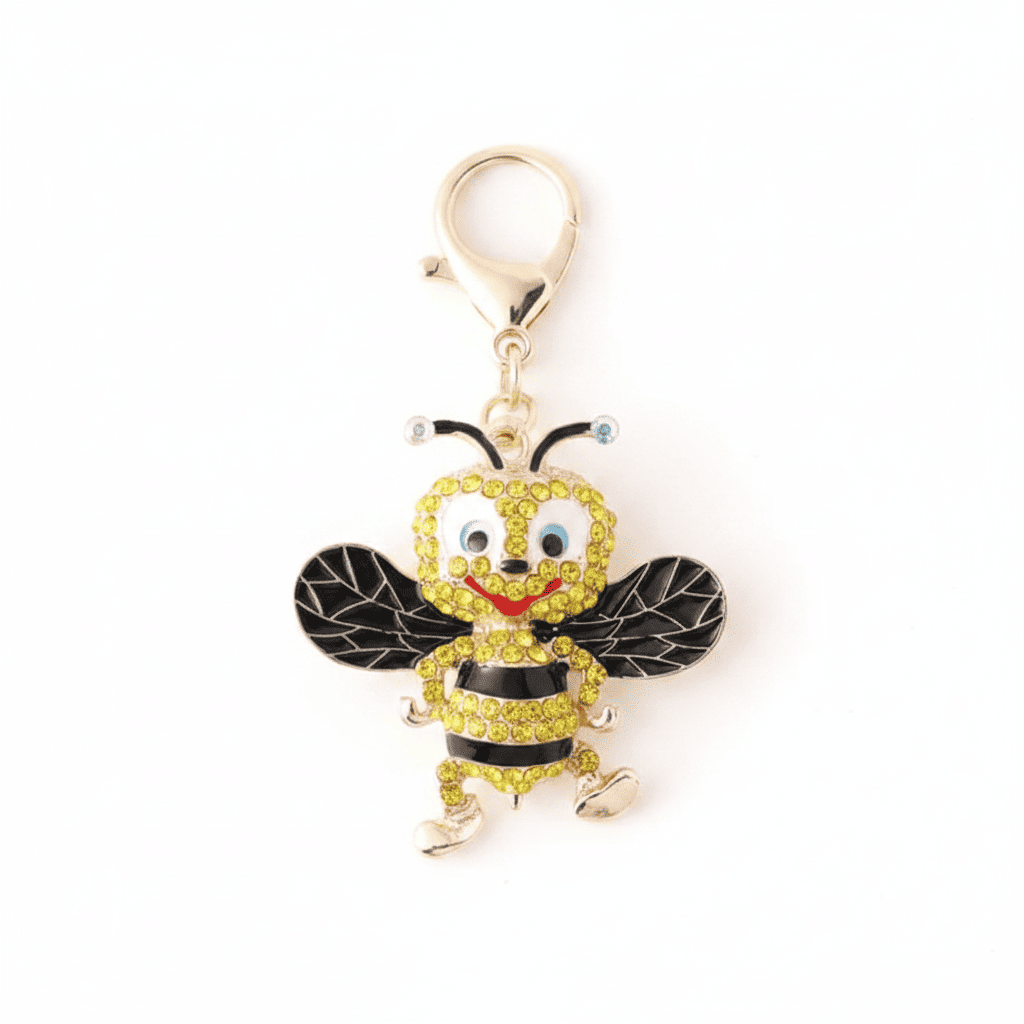 Siba Bee Keychain - Black Wings