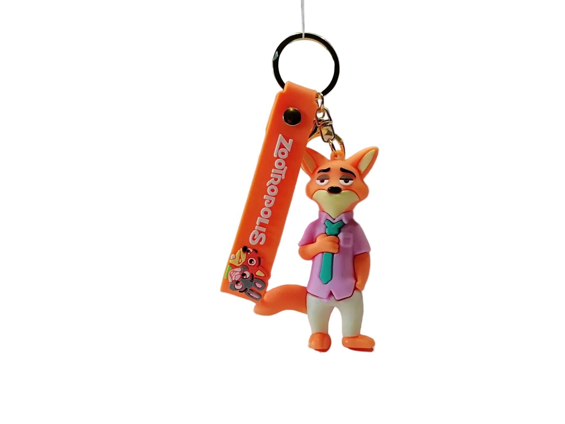 Multicolour glossy cartoon animal keyring bag charm