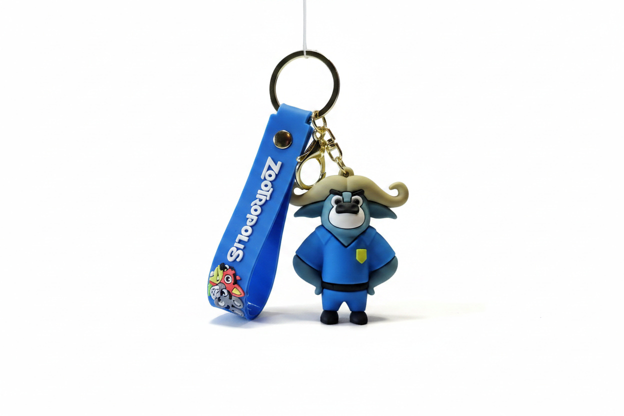 Chief Bogo Keychain - Clean Product Shot