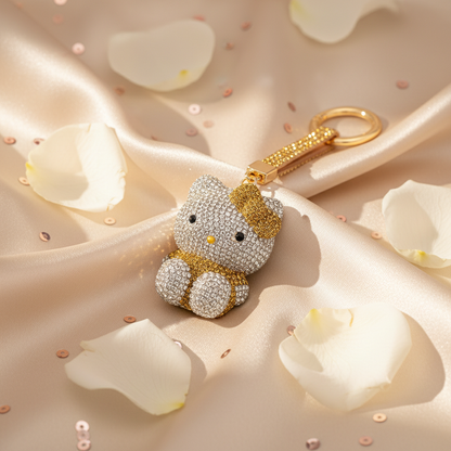 Crystal Hello Kitty Keychain Light Ad