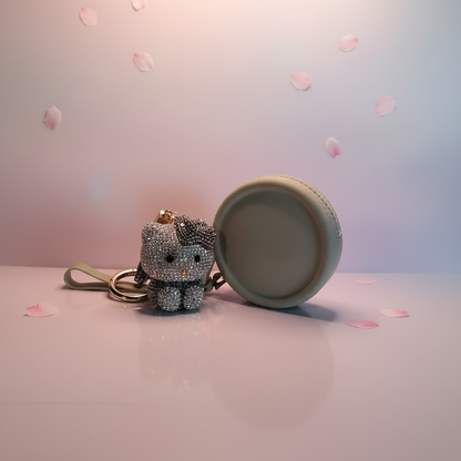 Crystal Hello Kitty & Sage Coin Purse - Cherry Blossom