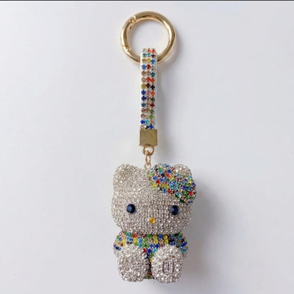Chisom Crystal Kitty Keyring