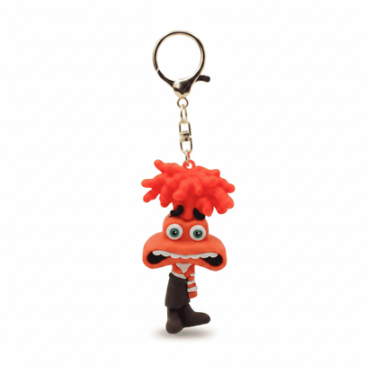 Inside Out Anxiety Keychain - Clean White Background