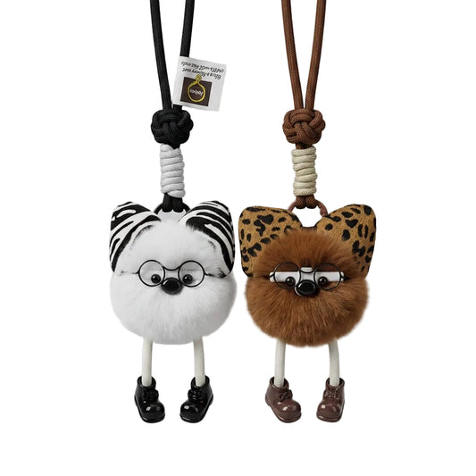 Jabari Keyring playful fluffy accessory design
