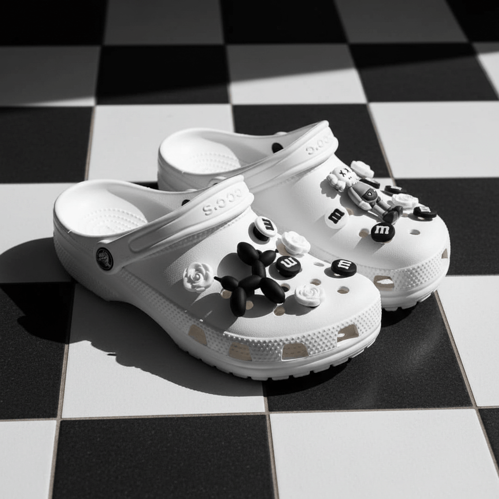 Shoe Charms for Crocs Three EVA shoe charms that push into any Crocs-style clog