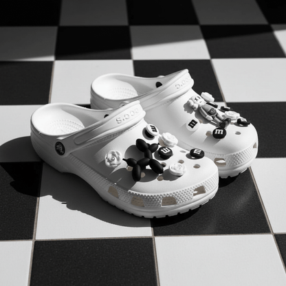 Shoe Charms for Crocs Three EVA shoe charms that push into any Crocs-style clog