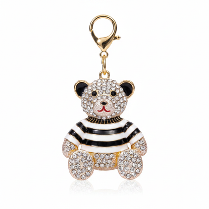 Kadi Teddy Keychain - Black & White