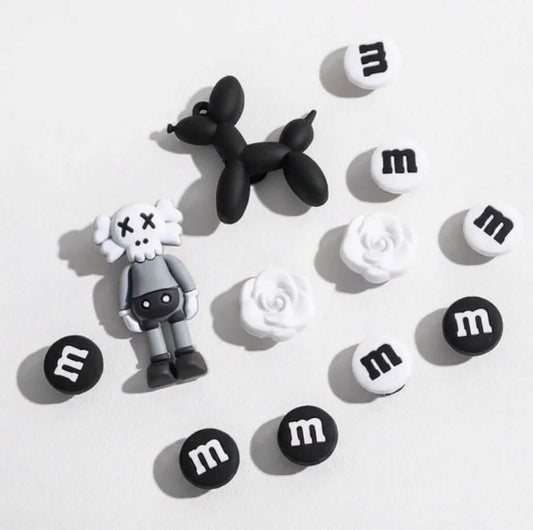 Shoe Charms for Crocs Three EVA shoe charms that push into any Crocs-style clog
