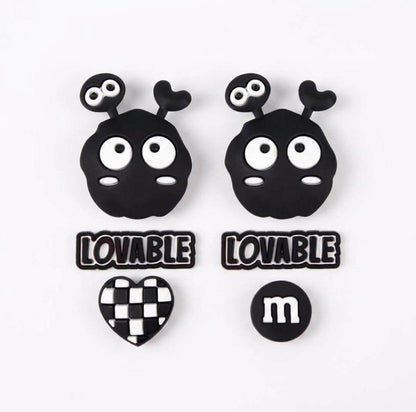 Shoe Charms for Crocs Three EVA shoe charms that push into any Crocs-style clog