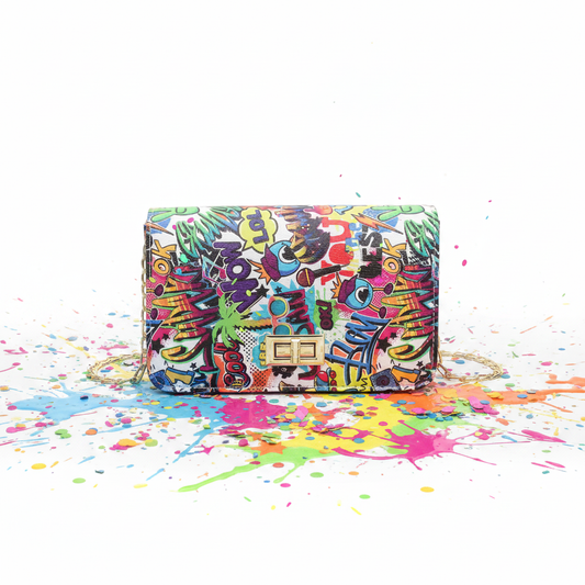Multicolour Graffiti Bag