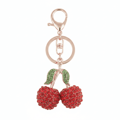 Ozioma Rhinestone Cherry Keychain & Bag Charm | GrinSquid GrinSquid