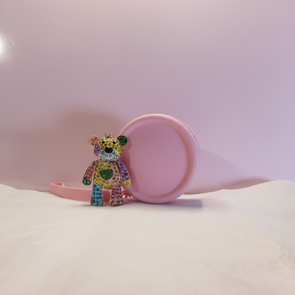 Pink coin purse rainbow bear set