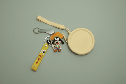 Ifeoma 3-set bundle by GrinSquid in yellow — silicone keychain, coin purse  and metal trolley key