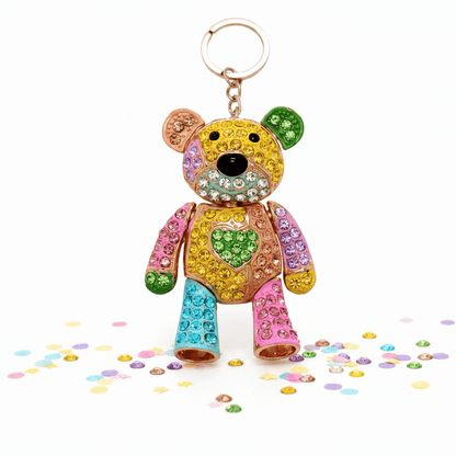 Rainbow Teddy Bear Keychain Ad