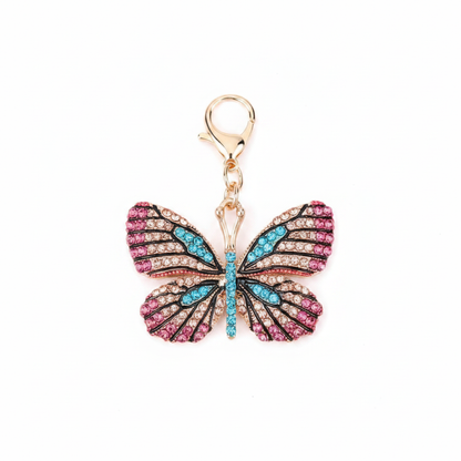 Safi Butterfly Keychain - Pink Teal