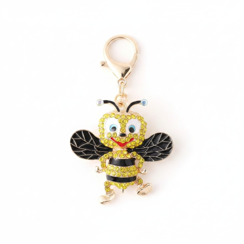 Siba Bee Keychain - Black Wings