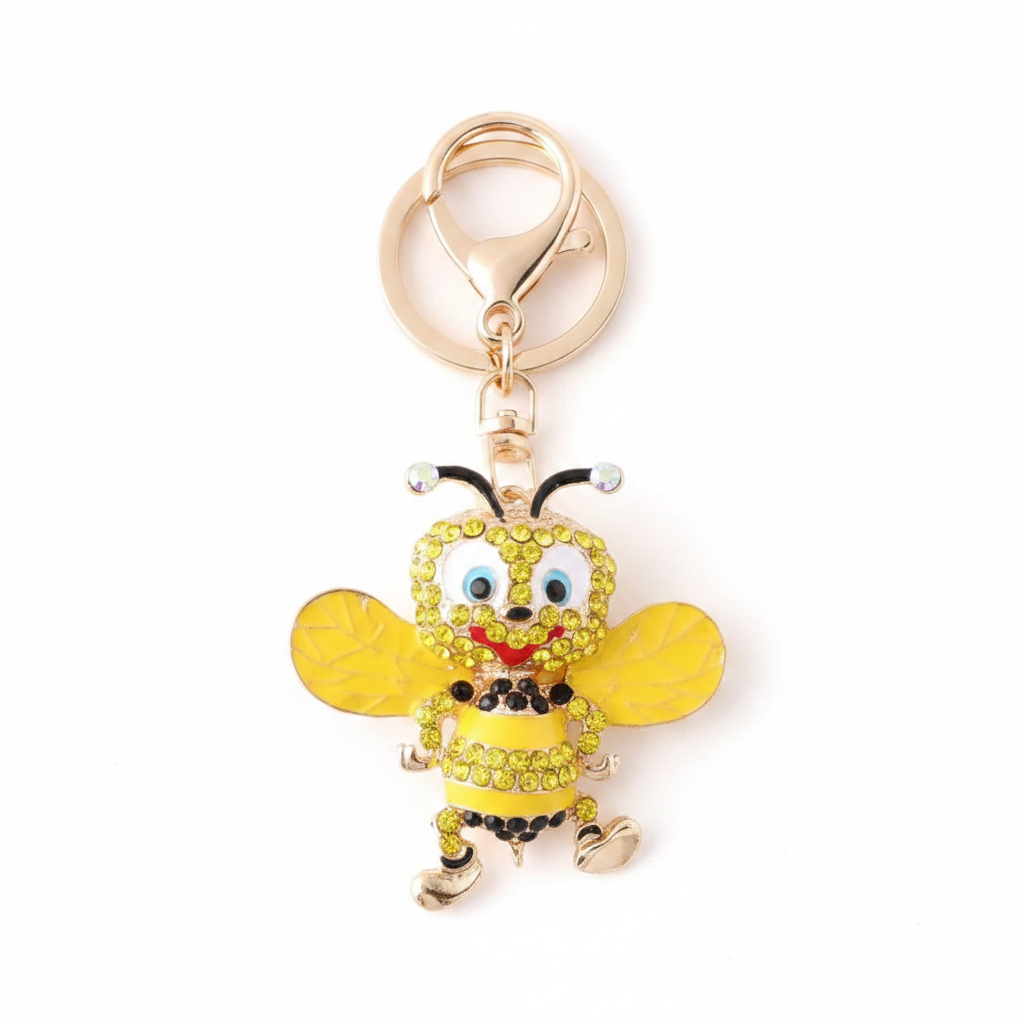 Siba Bee Keychain - Yellow Wings