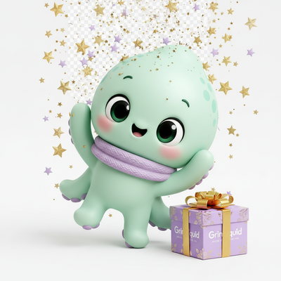 Squiddy excited about free gift