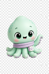 Squiddy tightly cropped transparent PNG