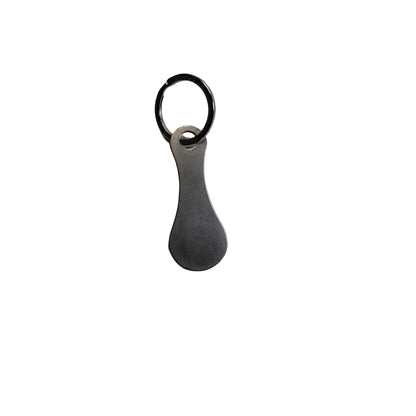 Stainless steel shopping trolley key token keychain accessory