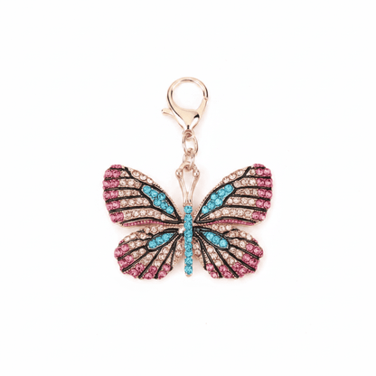 Uchechi Rhinestone Butterfly Keyring & Bag Charm | GrinSquid GrinSquid
