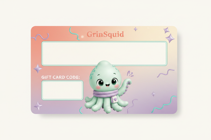 Your GrinSquid gift-card design is being created