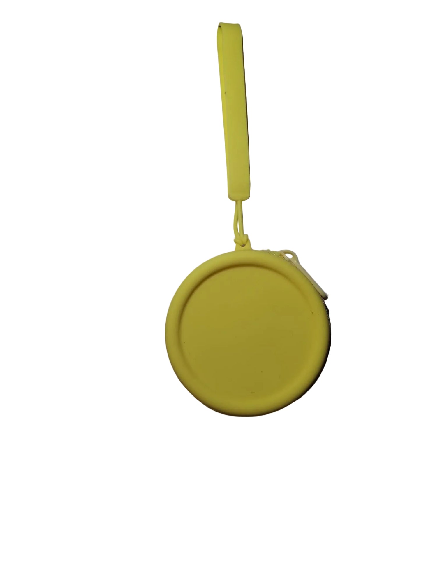 Yellow container with a yellow lid on a white background