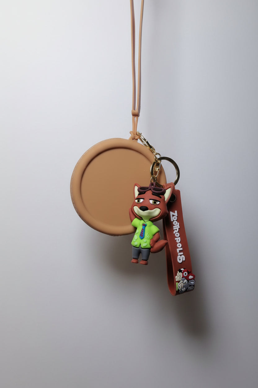 Tomike Matching Keychain & Coin Purse Bundle Set